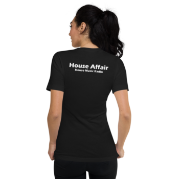 Kurzärmeliges Unisex-T-Shirt mit V-Ausschnitt – Bild 5