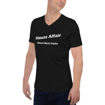 HouseAffair Kurzärmeliges Unisex-T-Shirt mit V-Ausschnitt – Bild 4