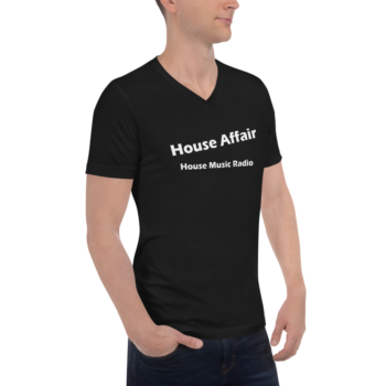 HouseAffair Kurzärmeliges Unisex-T-Shirt mit V-Ausschnitt – Bild 3